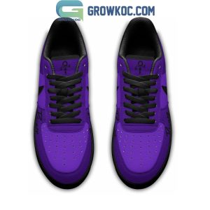 Prince Purple Rain Back In Black Air Force 1 Shoes