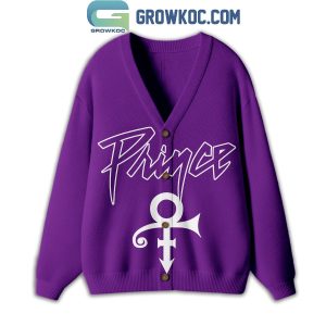 Prince Purple Rain Cardigan Sweater