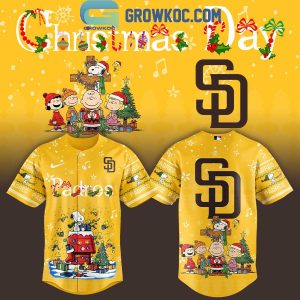San Diego Padres x Snoopy And Friends Christmas Jersey
