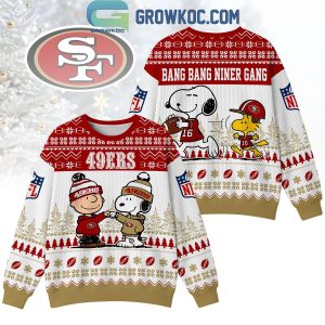San Francisco 49ers Snoopy Peanuts Bang Bang Niner Gang Ugly Sweater San Francisco 49ers Snoopy Peanuts Bang Bang Niner Gang Ugly Sweater
