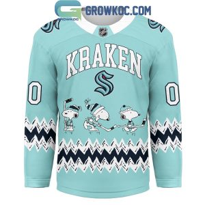 Seattle Kraken Snoopy Peanuts Release The Kraken Hockey Jersey