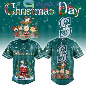Seattle Mariners x Snoopy And Friends Christmas Jersey