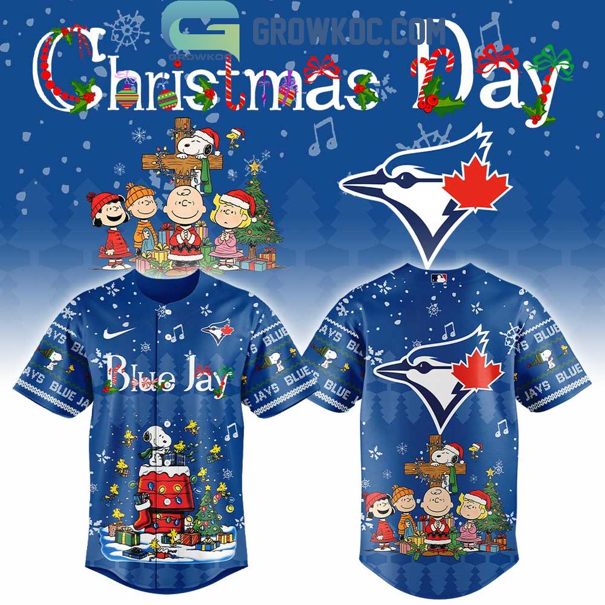 Toronto Blue Jays x Snoopy And Friends Christmas Jersey Toronto Blue Jays x Snoopy And Friends Christmas Jersey