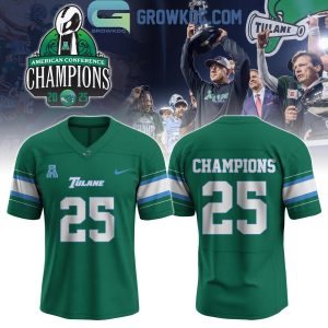 Tulane Green Wave Champions 2025 Football Jersey