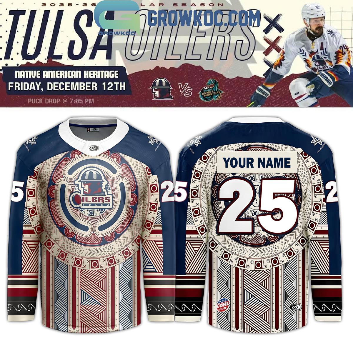 Tulsa Oilers Native American 2025 Jersey Tulsa Oilers Native American 2025 Jersey