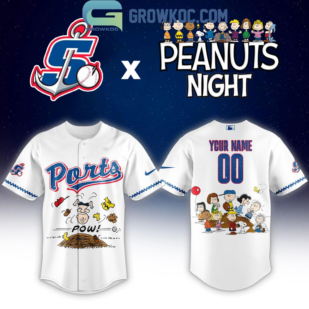 Stockton Ports Peanuts Night Custom Jersey Stockton Ports Peanuts Night Custom Jersey
