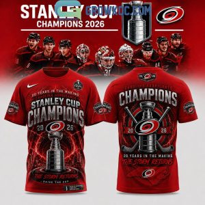 Carolina Hurricanes Stanley Cup Champions 2026 Shirt