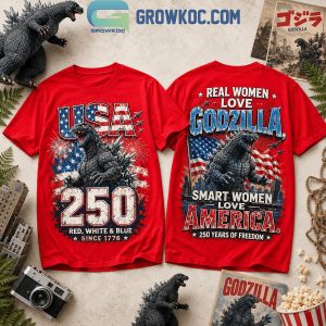 Godzilla USA 250 Years Of Freedom T-Shirt