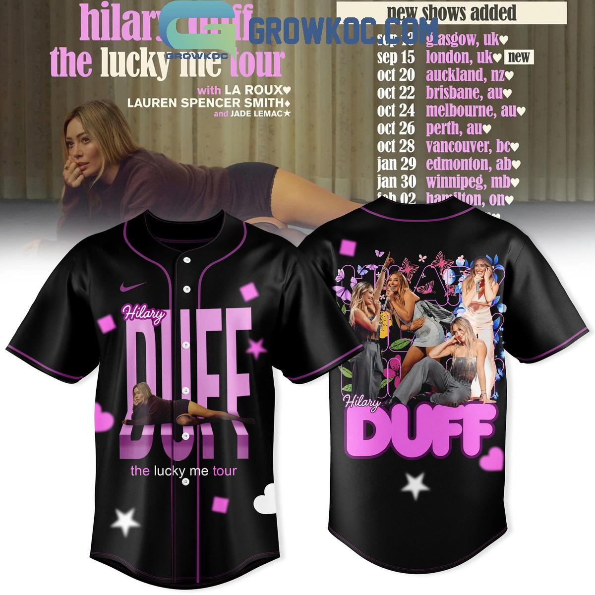 Hilary Duff The Lucky Me Tour Jersey Hilary Duff The Lucky Me Tour Jersey
