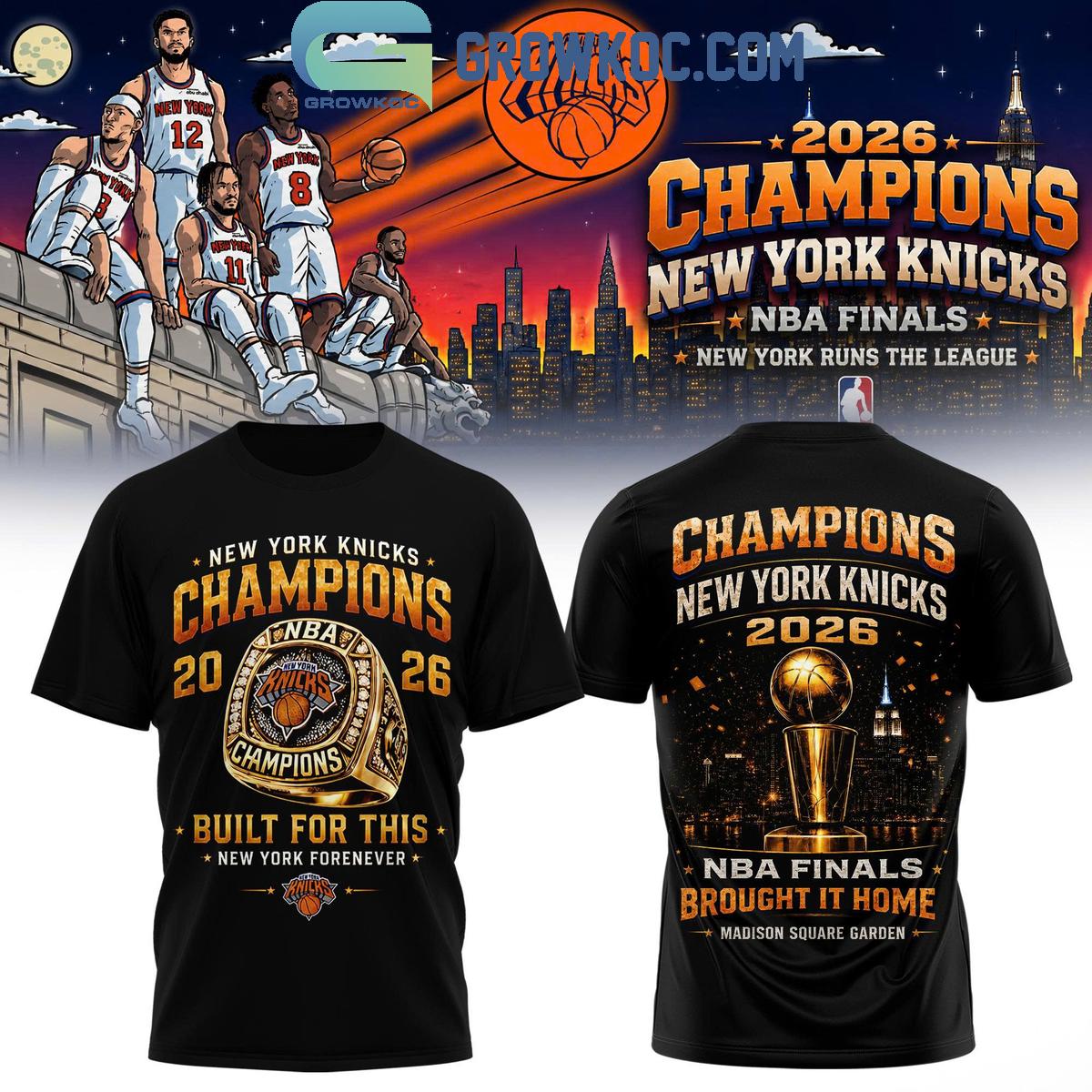 Knicks Fans Celebrate NBA Finals Champions Black Shirt Knicks Fans Celebrate NBA Finals Champions Black Shirt