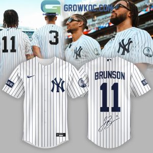 New York Yankees x Knicks Brunson 11 Jersey