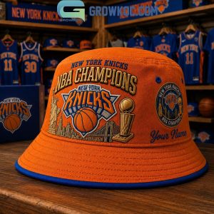 NY Knicks NBA Finals Champions 2026 Orange Bucket Ha