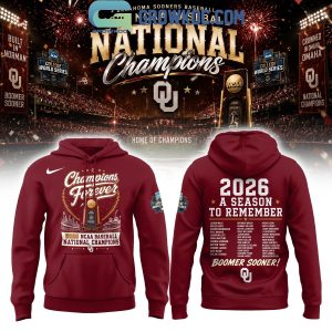 Oklahoma Sooners NCAA Baseball National Champions Hoodie Shirt
