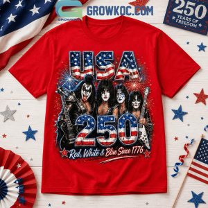 Real Women Love Kiss Smart Women Love America 250 Years T-Shirt