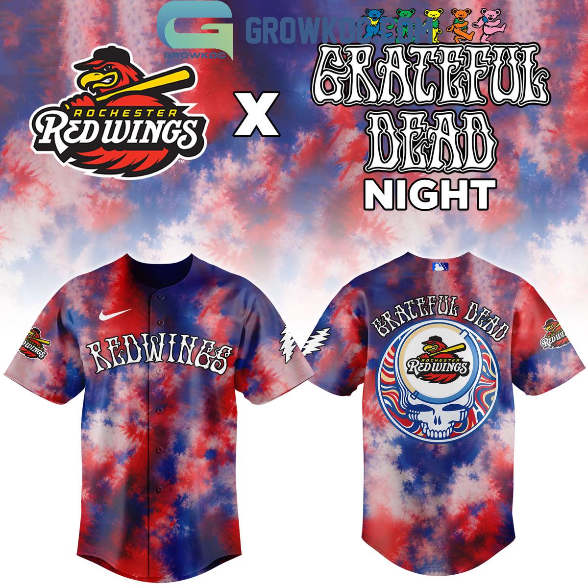 Rochester Red Wings Grateful Dead Night Jersey Rochester Red Wings Grateful Dead Night Jersey