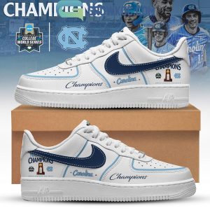 UNC Tar Heels NCAA Baseball Champions Air Force 1 Shoes
