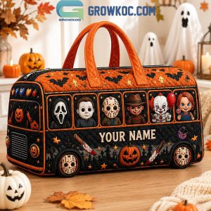 Horror Movie Halloween Quilted Duffel Bag