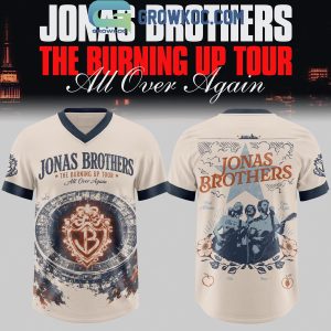 Jonas Brothers The Burning Up Tour All Over Again Football Jersey