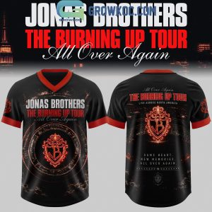 Jonas Brothers The Burning Up Tour All Over Again Football Jersey