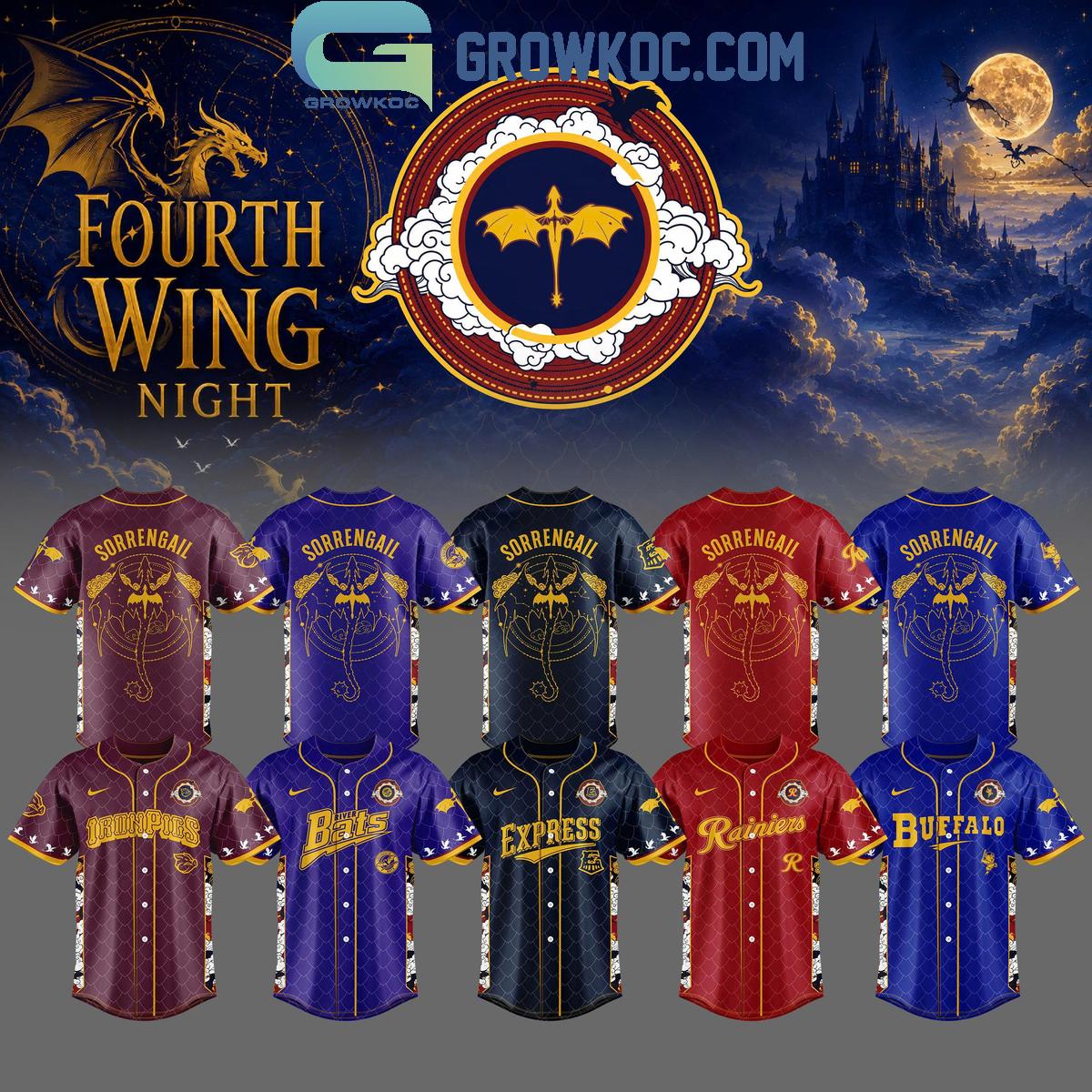 MiLB x Fourth Wing Night 2026 Baseball Jersey MiLB x Fourth Wing Night 2026 Baseball Jersey