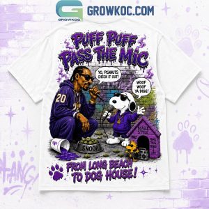 Snoop Dogg x Snoopy Puff Puff Pass The Mic T Shirt