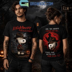 Snoopy’s Nightmare on Elm Street Halloween T Shirt