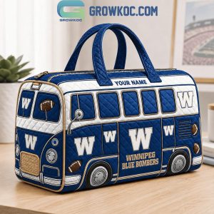 Winnipeg Blue Bombers CFL New Quilted Duffel Bag
