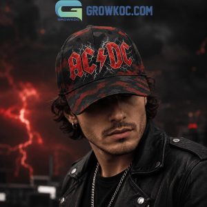 AC/DC High Voltage Thunderstorm Red Camo Rock Cap