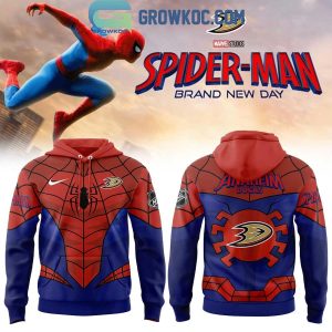 Anaheim Ducks Spider Man 2026 Brand New Day Hoodie Shirt