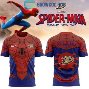 Anaheim Ducks Spider Man 2026 Brand New Day Hoodie Shirt