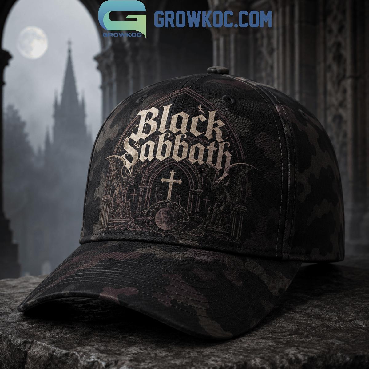 Black Sabbath Midnight Cathedral Camo Gothic Rock Cap Black Sabbath Midnight Cathedral Camo Gothic Rock Cap