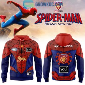 Brisbane Lions x Spider Man Brand New Day Hoodie Shirt