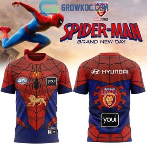 Brisbane Lions x Spider Man Brand New Day Hoodie Shirt