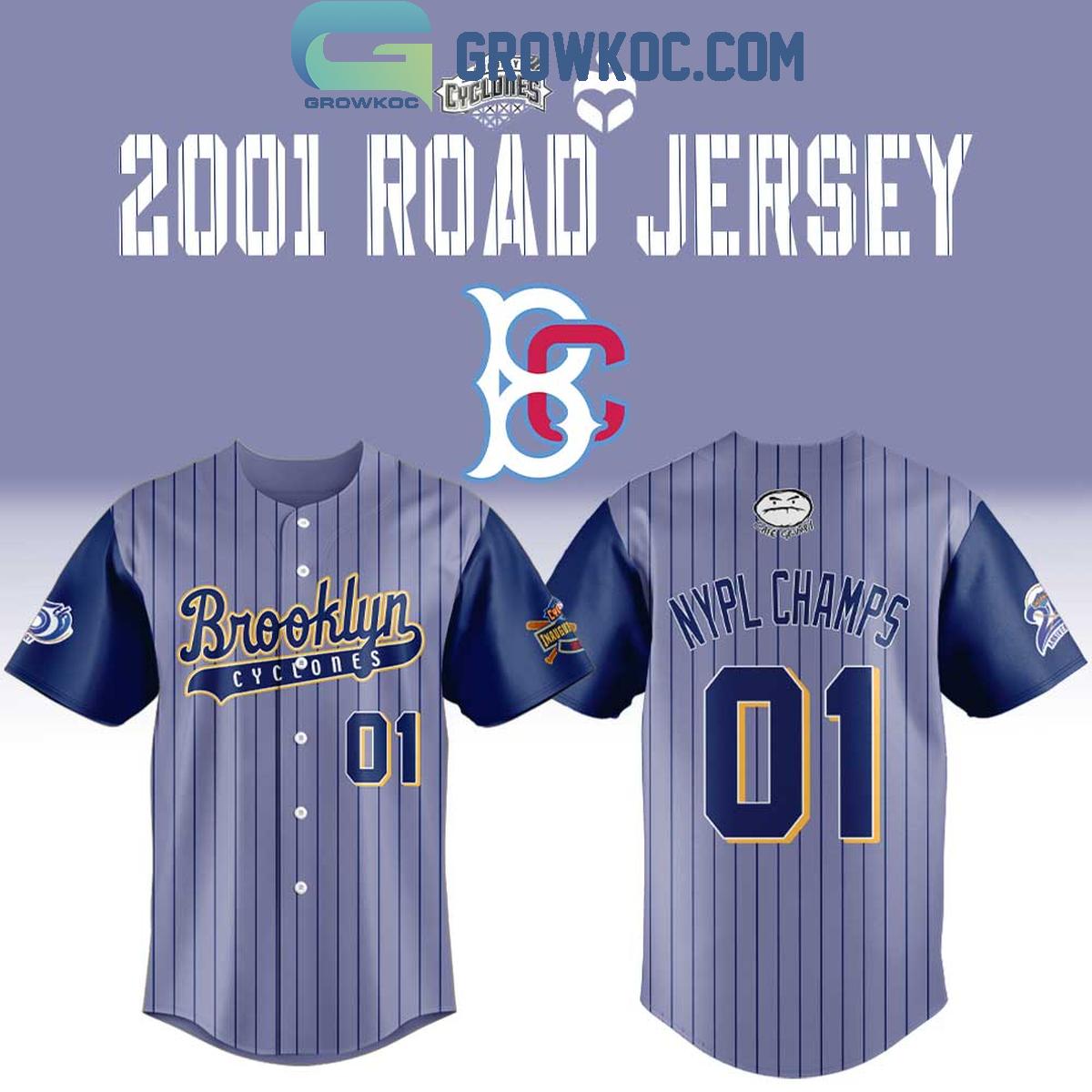 Brooklyn Cyclones From 2001 Road Jersey Brooklyn Cyclones From 2001 Road Jersey