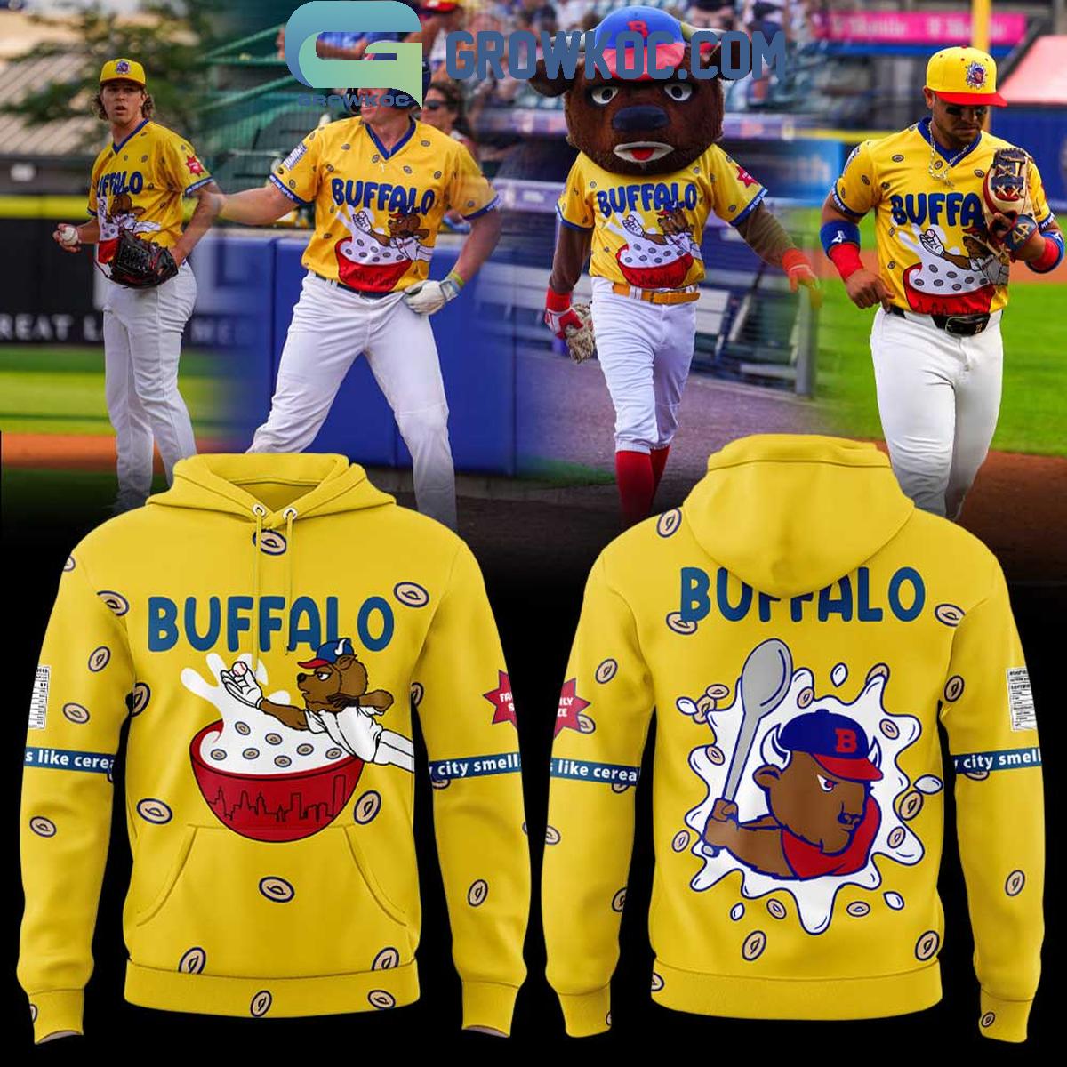 Buffalo Bisons Cereal Sub Blank Custom Hoodie Buffalo Bisons Cereal Sub Blank Custom Hoodie