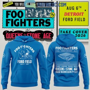 Detroit Lions x Foo Fighters Ford Field Hoodie