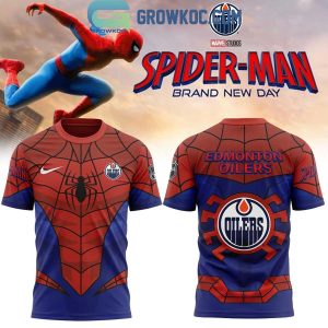 Edmonton Oilers Spider Man 2026 Brand New Day Hoodie Shirt