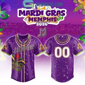 Memphis Redbirds Mardi Gras 2026 Custom Jersey