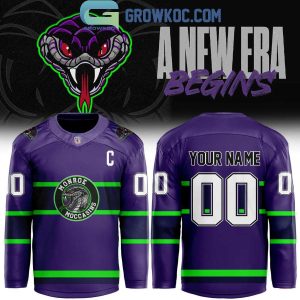Monroe Moccasins A New Era Begins 2026 Custom Hockey Jersey