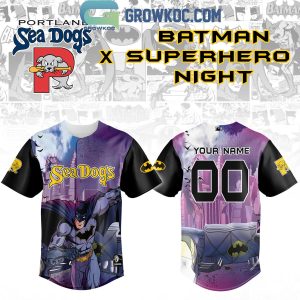 Portland Sea Dogs x Batman Superhero Night Custom 2026 Jersey