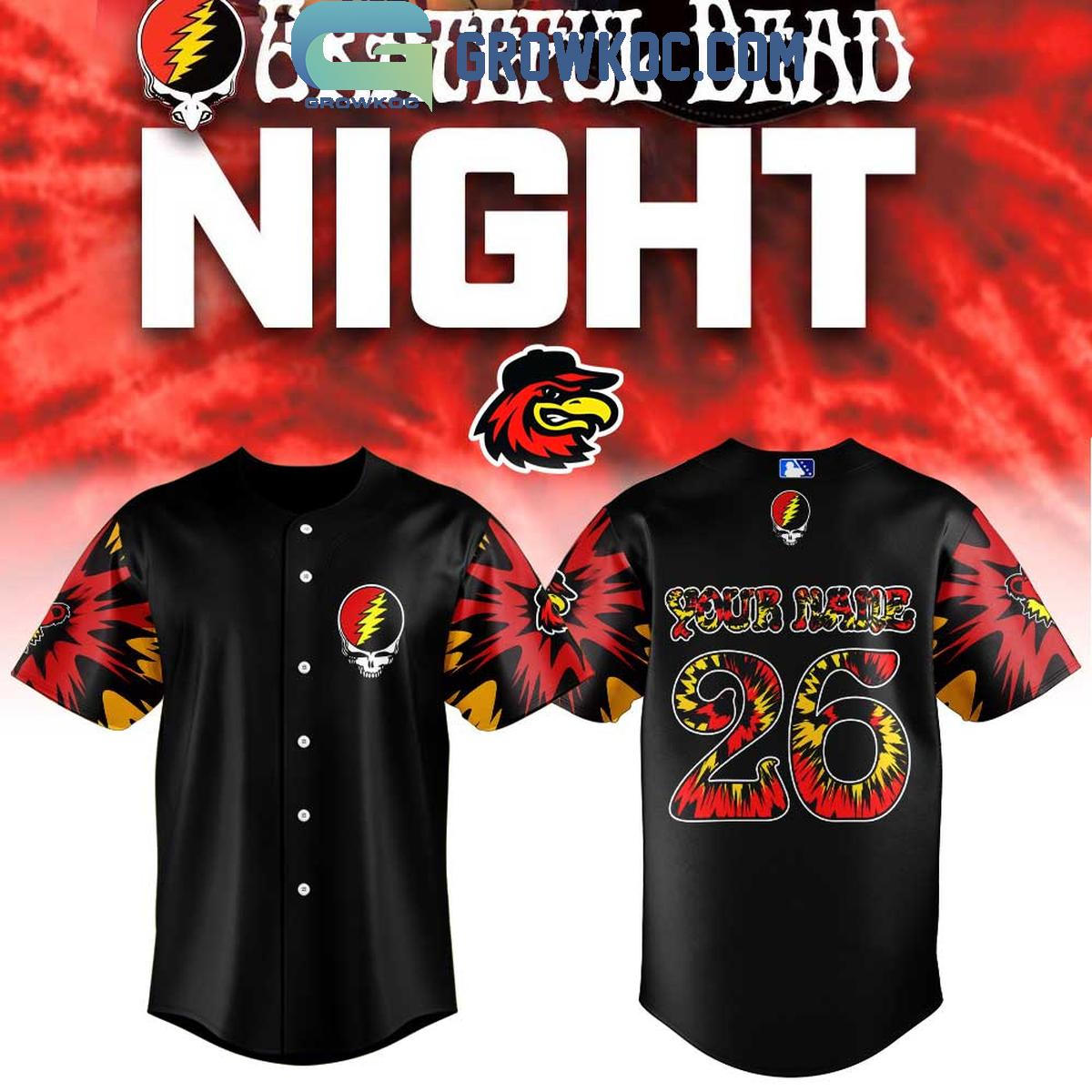 Rochester Red Wings Grateful Dead Night Returns To ESL Ballpark Jersey Rochester Red Wings Grateful Dead Night Returns To ESL Ballpark Jersey