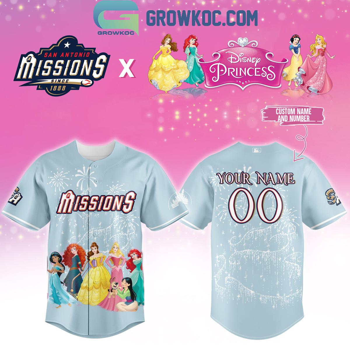 San Antonio Missions Disney Princess Night Custom Jersey San Antonio Missions Disney Princess Night Custom Jersey