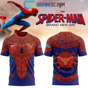 Texas Longhorns Spider Man 2026 Brand New Day Hoodie Shirt