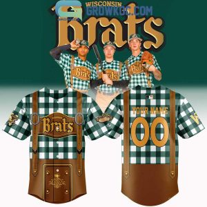Wisconsin Brats Rawlings Replica Custom Jersey